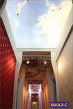 сатиновый натяжной потолок фото


